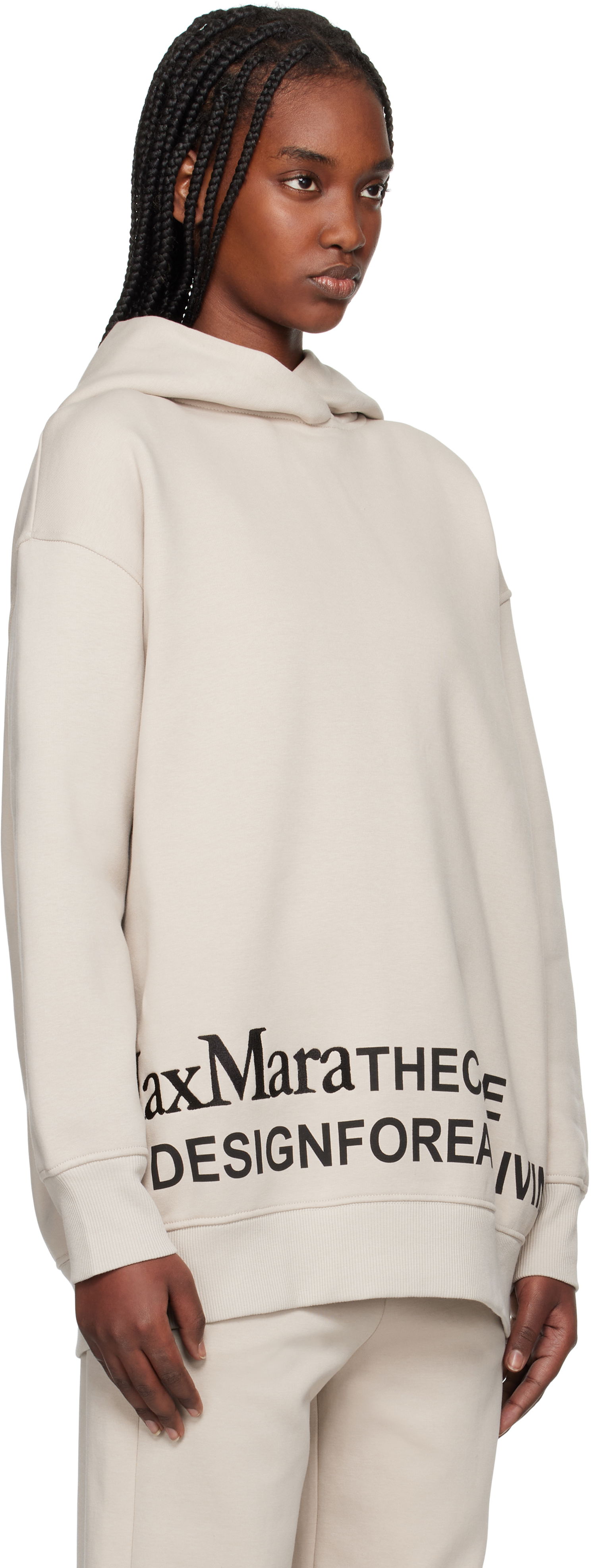 Mikina Max Mara Max Mara Felpa Hoodie Béžová | 2519921021600, 1