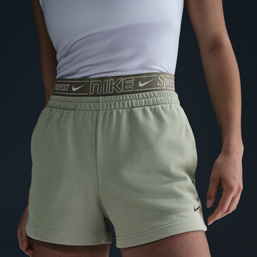 Šortky Nike Nike Sportswear Chill Terry Mid-Rise Shorts Zelené | IB7885-370, 4