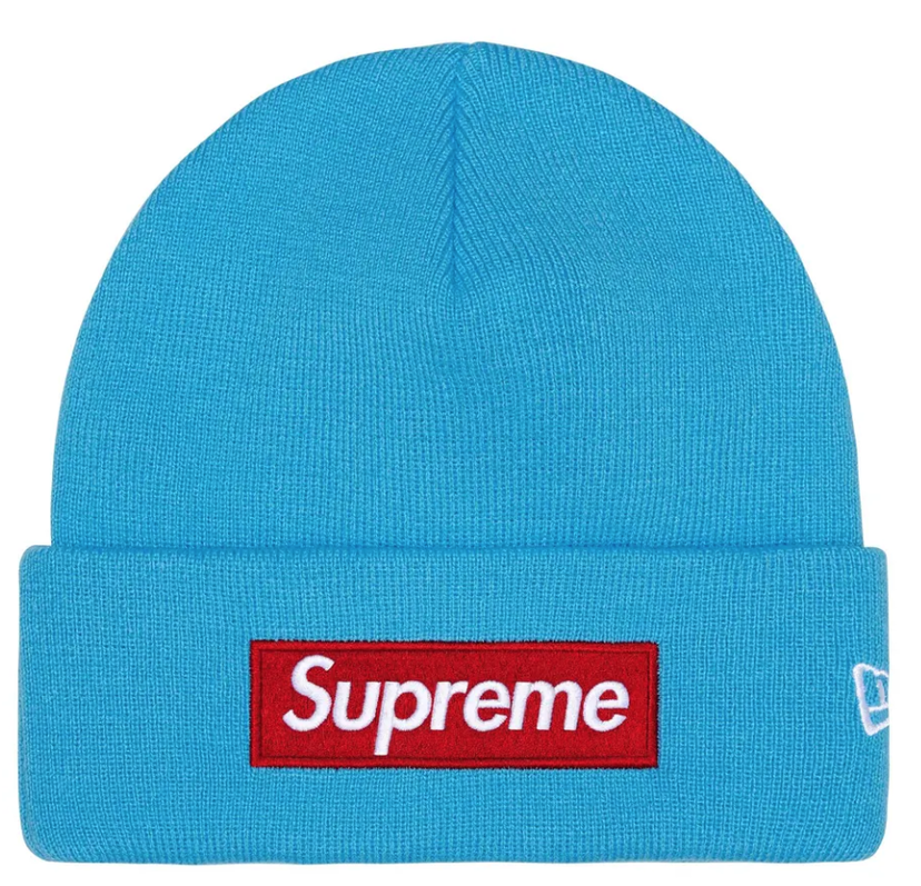 Kulicha Supreme New Era Box Logo Beanie FW25 Tyrkysová | FW25BN5 CYAN