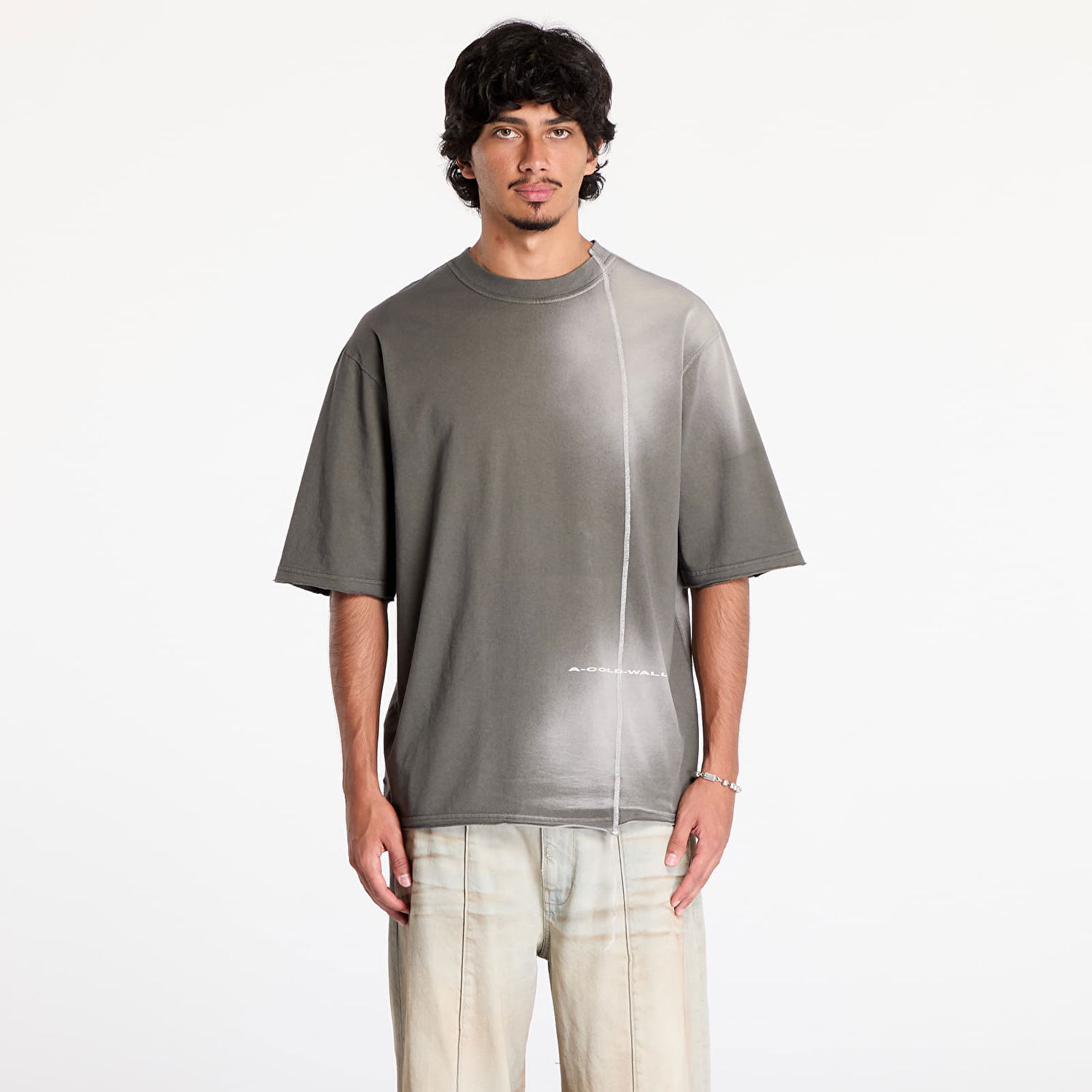 Tričko A-COLD-WALL* Oxidise T-Shirt Grey-Green/ Olive Grey Zelené | ACWMTS202 Grey-Green/ Olive Grey, 0