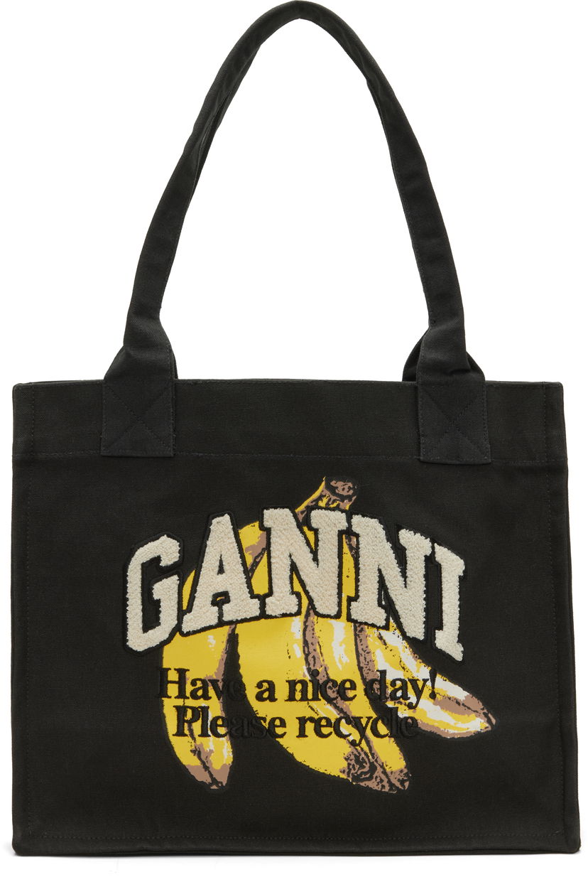 Tote bag GANNI Banana Large Tote Čierna | A6897