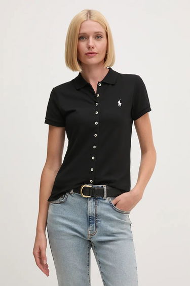 Polo tričko Polo by Ralph Lauren Polo Shirt Buttoned Čierna | 211939272, 0