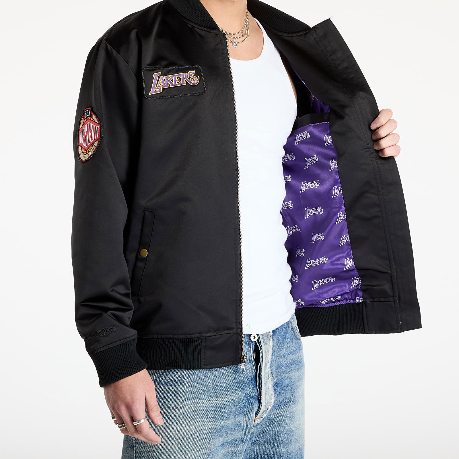 Team Leader Satin Bomber Jacket