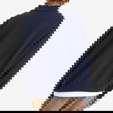 Sveter Róhe Rohe Knitted Long Sleeve Polo Navy | 314-23-413, 3