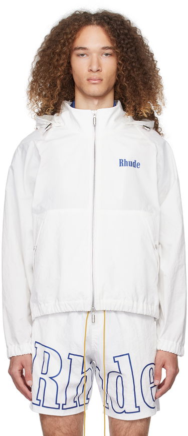 Bunda Rhude Paneled Track Jacket Biela | RHPS24JA11005302, 0