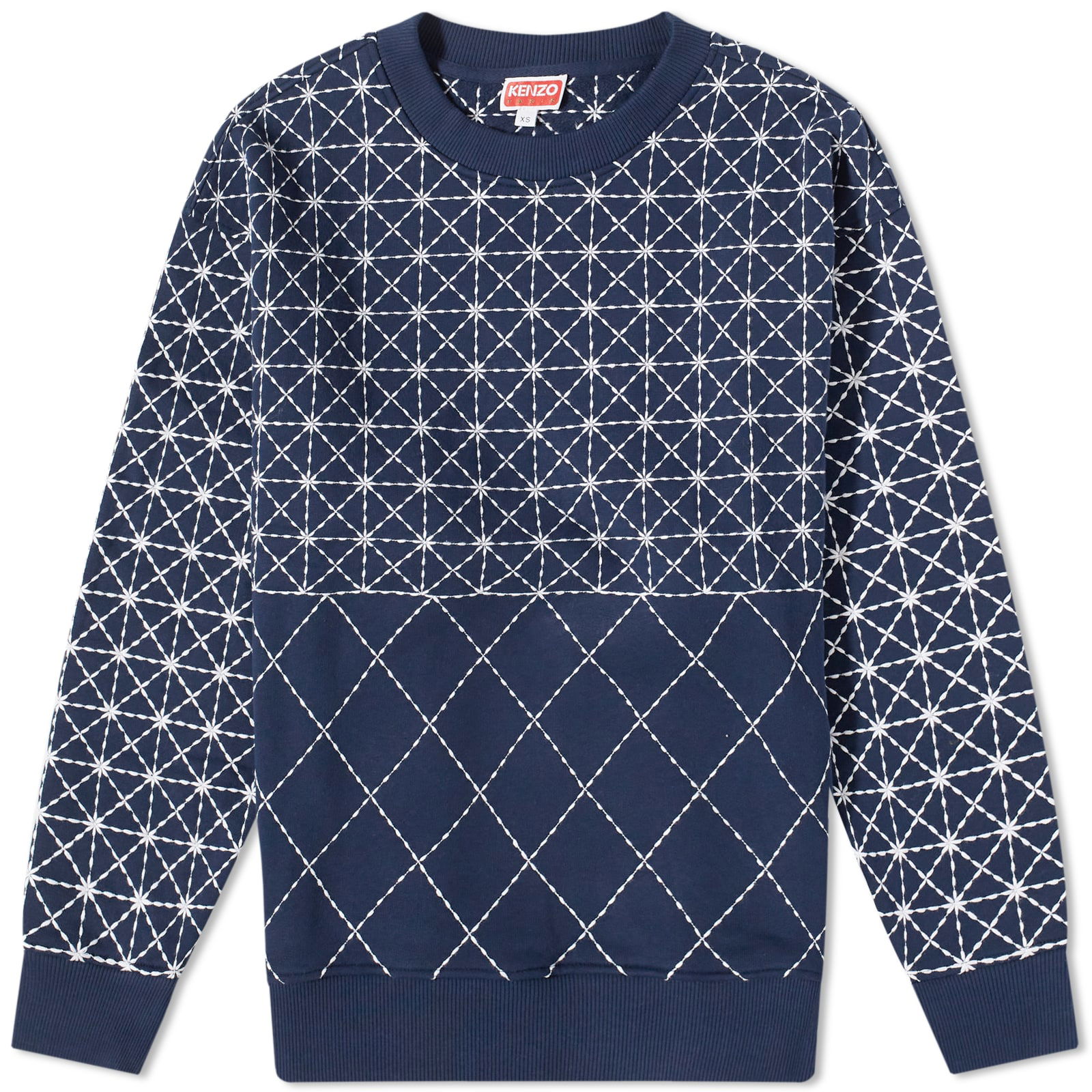 Sashiko Stich Oversized Crewneck