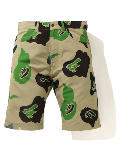 Šortky BAPE Def Camo Wide Shorts Zelené | 001SPH301022X