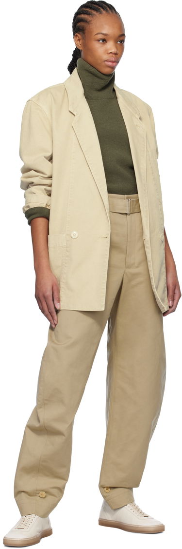 Cargo nohavice LEMAIRE Lemaire Belted Tapered Trousers Béžová | PA1159 LF1309, 3