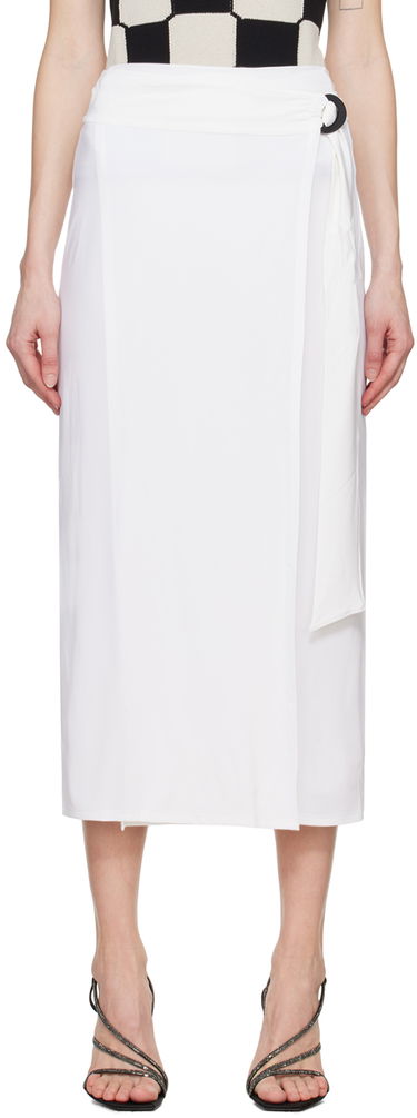 Sukňa Max Mara Beato Midi Wrap Skirt with Ring Detail Biela | 2416691069600, 0