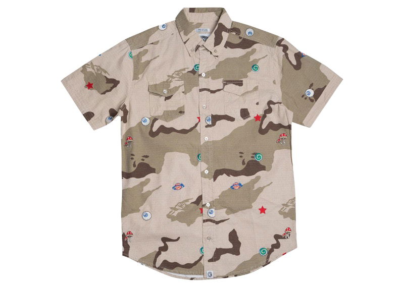 Košeľa BILLIONAIRE BOYS CLUB Billionaire Boys Club All Seeing Woven Shirt Béžová | 8913601SMOKE