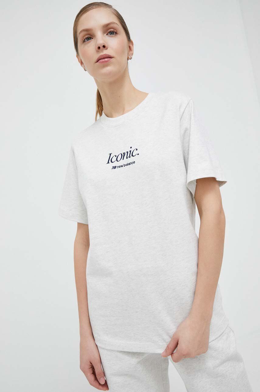 Tričko New Balance t-Shirt Biela | WT31551SAH, 0