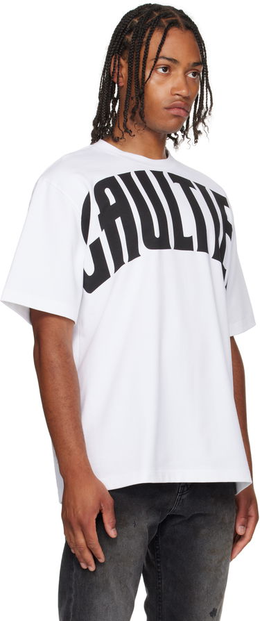 Tričko Jean Paul Gaultier Jean Paul Gaultier 'The Large Gaultier' T-Shirt Biela | 24/25-U-TS065I-J055-0100, 4