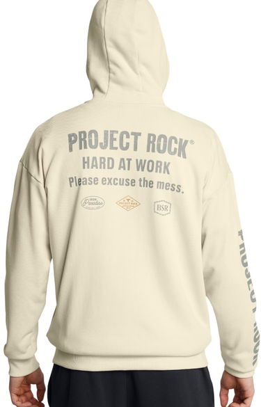 Mikina Under Armour Project Rock Heavyweight Full-Zip Hoodie Béžová | 1386898-273, 1