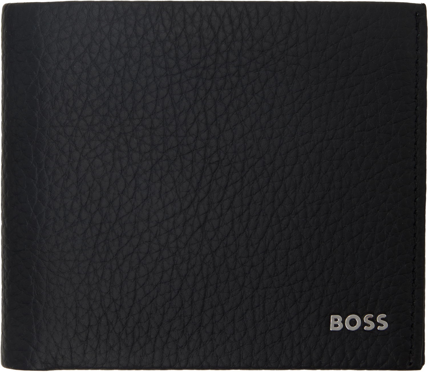 Peňaženka BOSS Leather Wallet with Logo Lettering Čierna | 50529496, 0