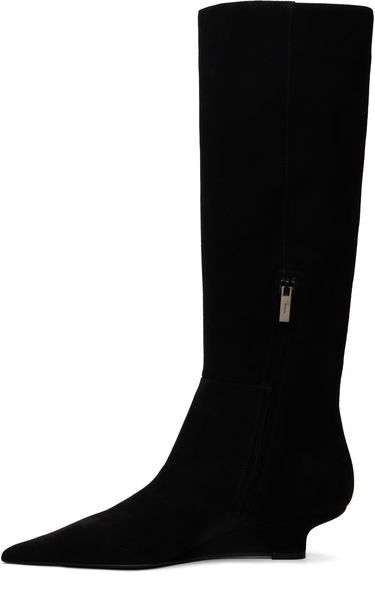 Oblečenie TOTEME TOTEME Sharp Suede Knee-High Boots Čierna | 251-WAS4671-LE0012, 2