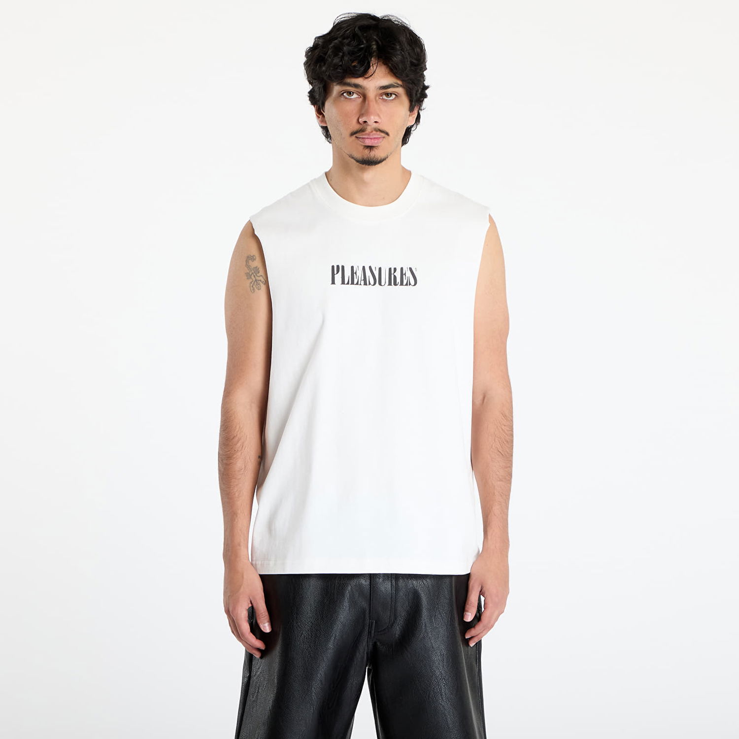 Tielko Pleasures PLEASURES Onyx Sleeveless T-Shirt Biela | P25SU017 WHITE, 0