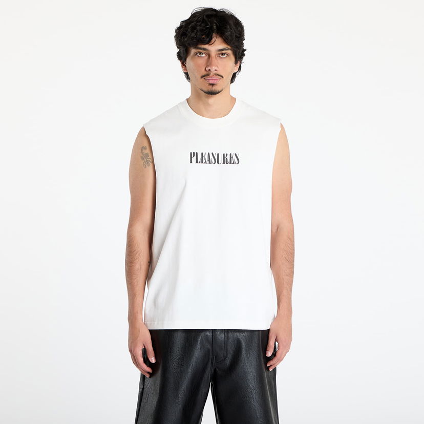 Tielko Pleasures PLEASURES Onyx Sleeveless T-Shirt Biela | P25SU017 WHITE