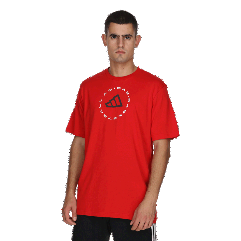 Tričko adidas Originals Basketball Emblem T-Shirt Červená | IY1139
