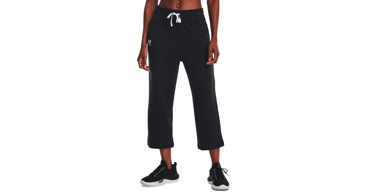 Tepláky Under Armour Rival Terry Flare Crop Pants Čierna | 1377000-001, 1