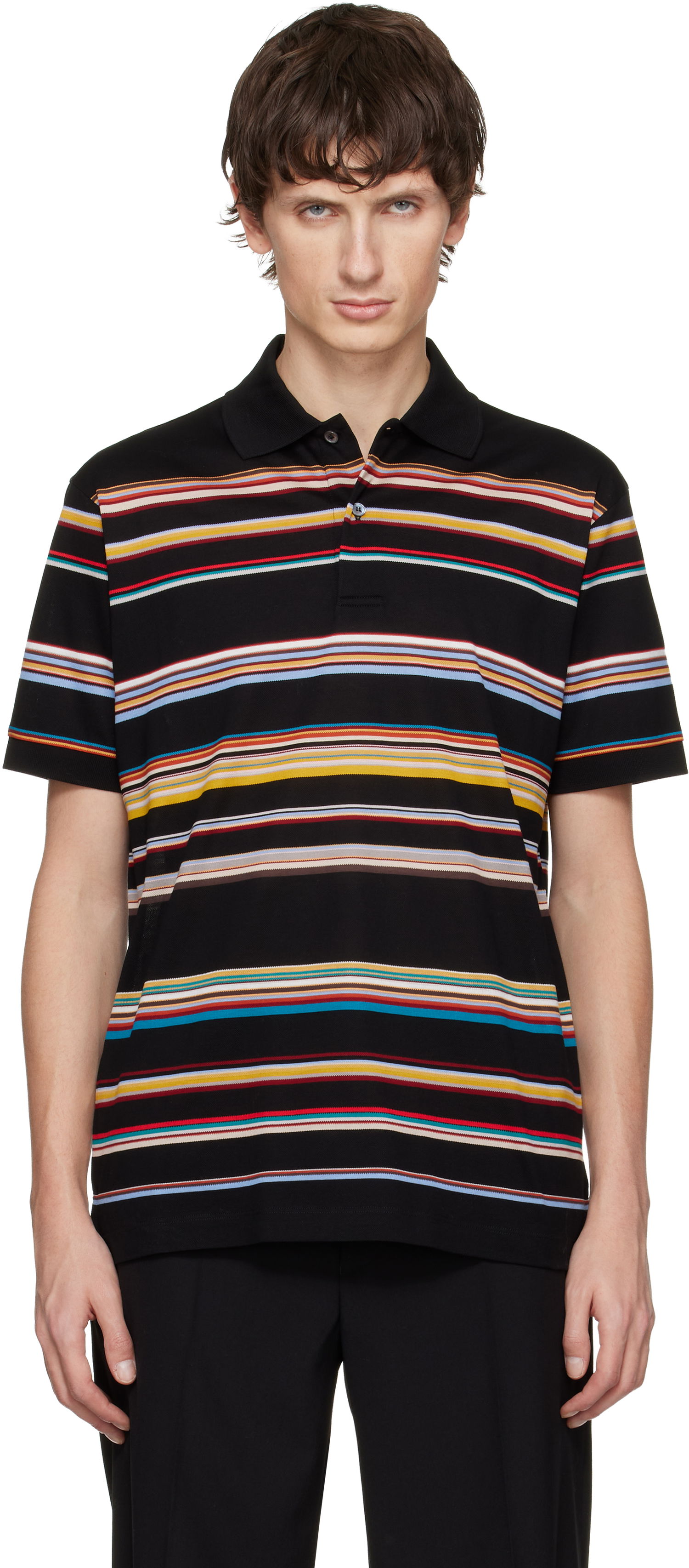Polo tričko Paul Smith 'Signature Stripe' Cotton-Piqué Polo Rôznofarebný | M1R-958P-T02747-79, 0