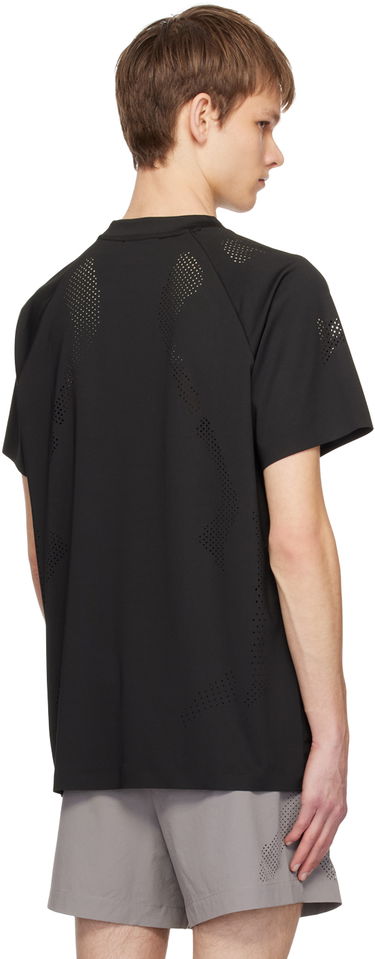 Tričko HELIOT EMIL Intine Perforated T-Shirt Čierna | SS24_M_09_106_BLK01, 2