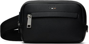 Ľadvinka BOSS BOSS Pebble-Grained Faux-Leather Belt Bag Čierna | 50548019, 0