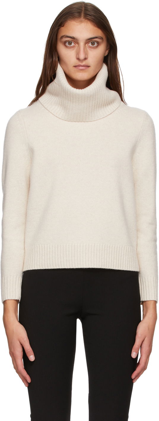 Sveter TOTEME TOTEME Prati Wool & Cashmere Turtleneck Béžová | 204-562-752, 0