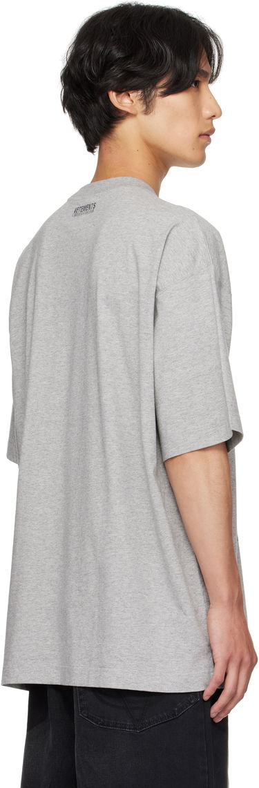 Tričko VETEMENTS Vetements Goth Oversized Graphic T-Shirt Šedá | UH76TR800G, 2
