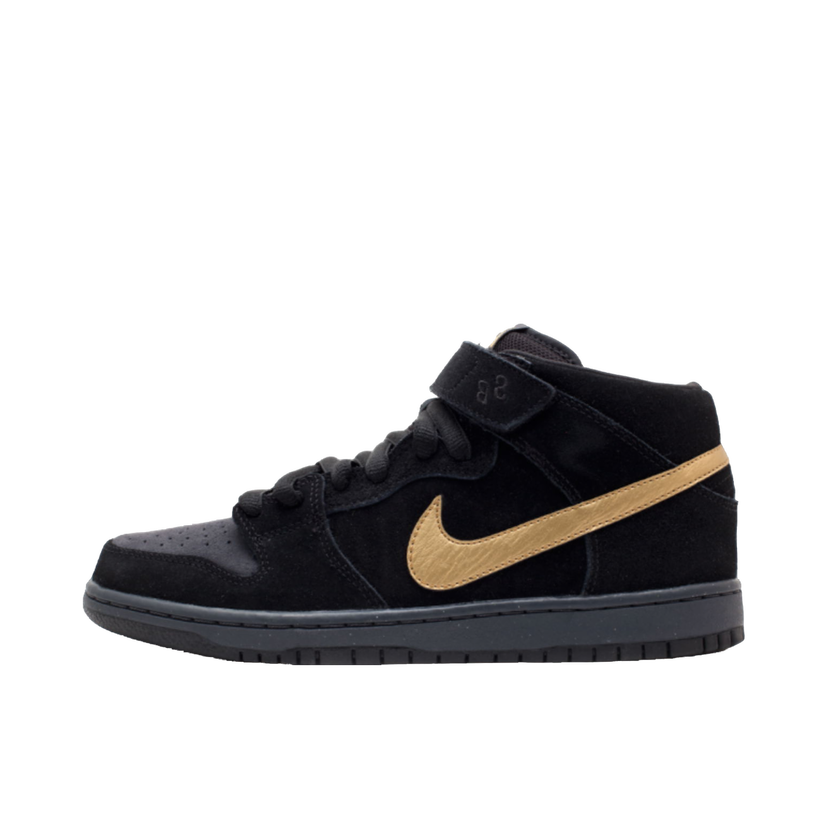 Tenisky a topánky Nike SB SB Dunk Mid Obsidian Metallic Gold Čierna | 314383-474