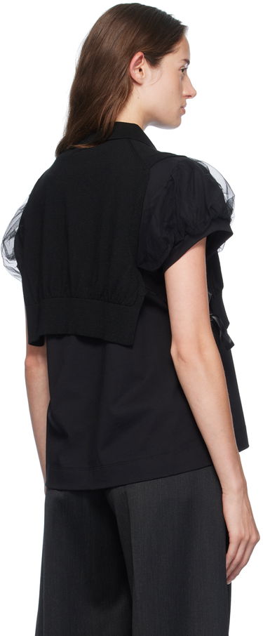 Tielko Simone Rocha Simone Rocha Embellished Knit Vest Čierna | VMK6WB 0646, 2