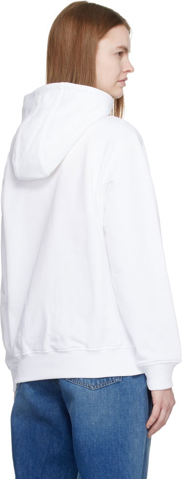 Mikina Casablanca Crystal Warped Logo Hoodie Biela | W-SP26-JTP-362-01, 2