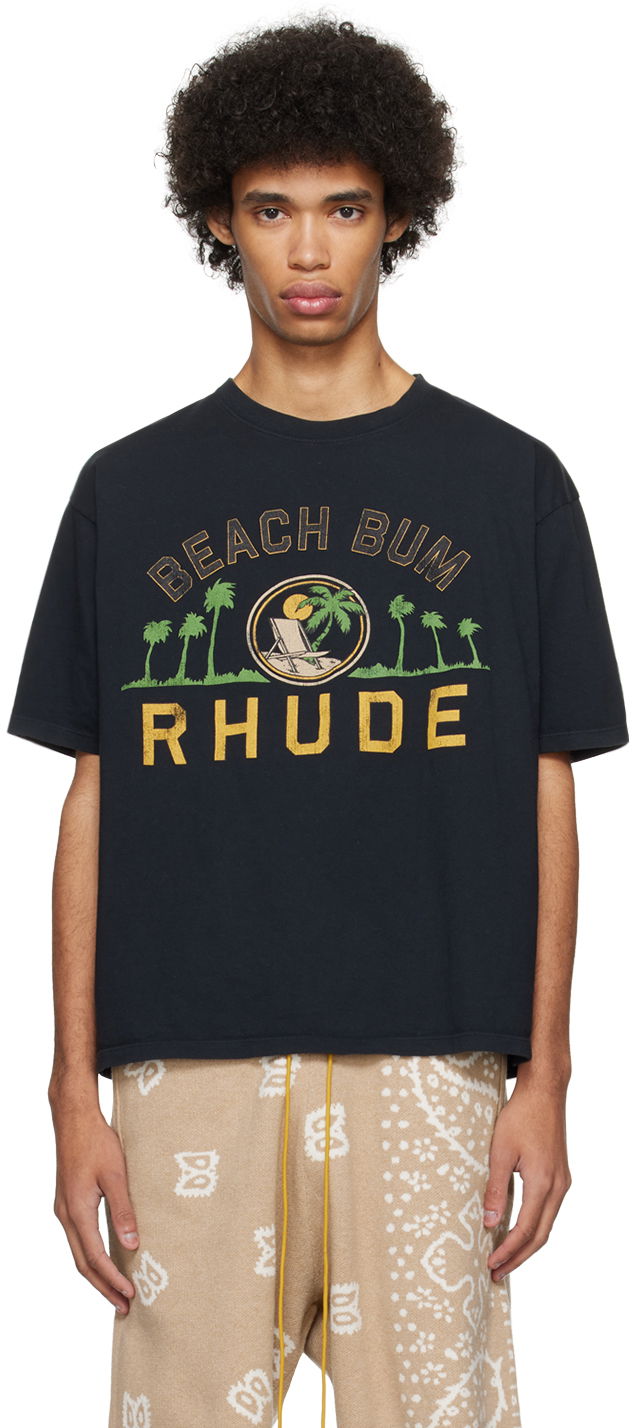Tričko Rhude Palmera T-Shirt Čierna | RHPS24TT03012610, 0