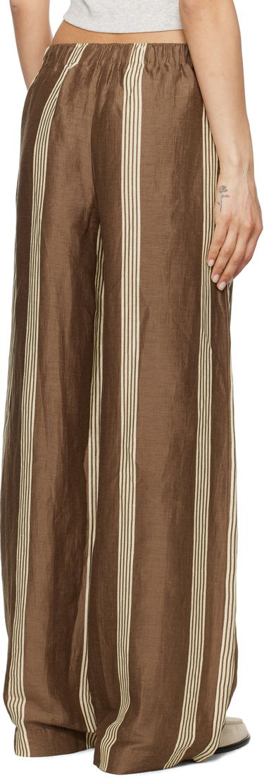 Nohavice rag & bone rag & bone Olivia Linen Trousers Hnedá | WAW25S70219321, 2