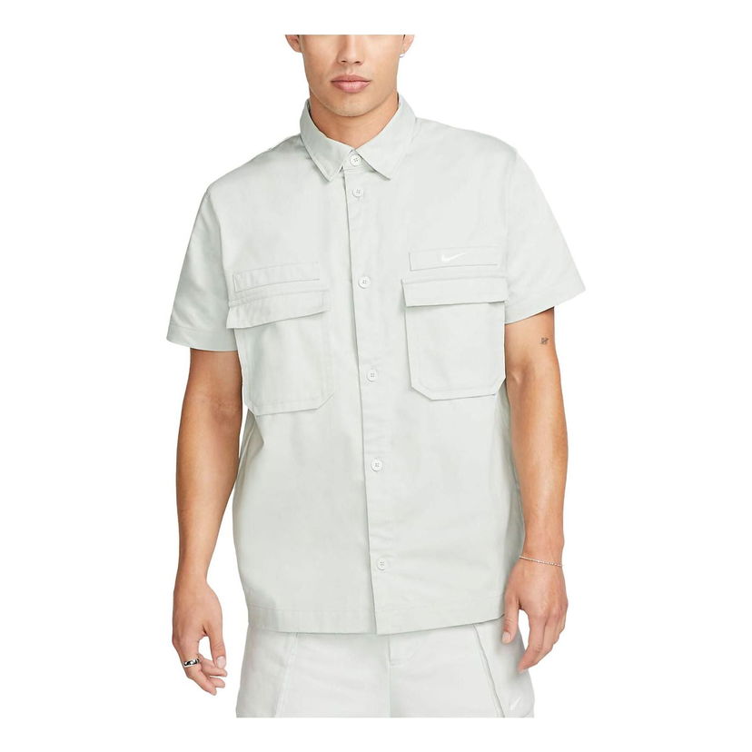 Košeľa Nike Life Woven Military Short-Sleeve Shirt Zelené | DX3341-034