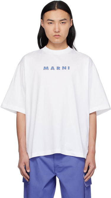 Tričko Marni Marni Crewneck Logo T-Shirt Biela | HUMU0223HP USCX51, 0