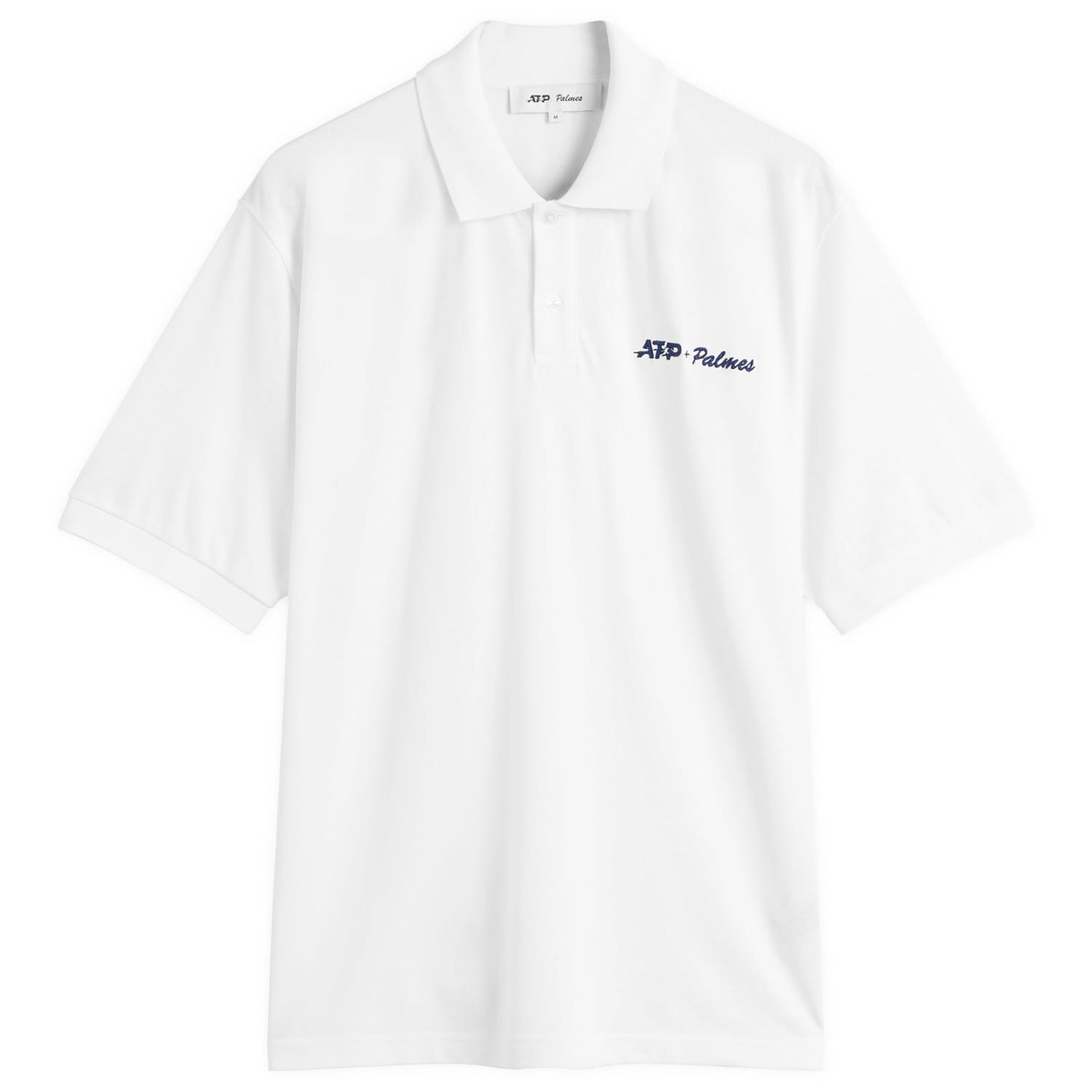 Polo tričko Palmes A.T.P. + Palmes Pique Polo Shirt, Size Small Biela | P10-0076-001, 1