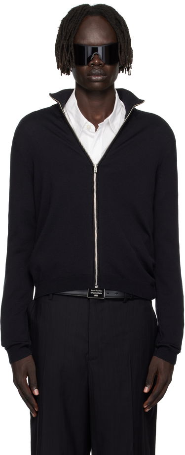 Sveter Acne Studios Zip Up Cardigan Čierna | B60365-, 0