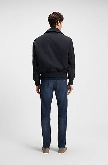 Bomber bunda BOSS Bomber Jacket with Detachable Liner Navy | 50543492, 1