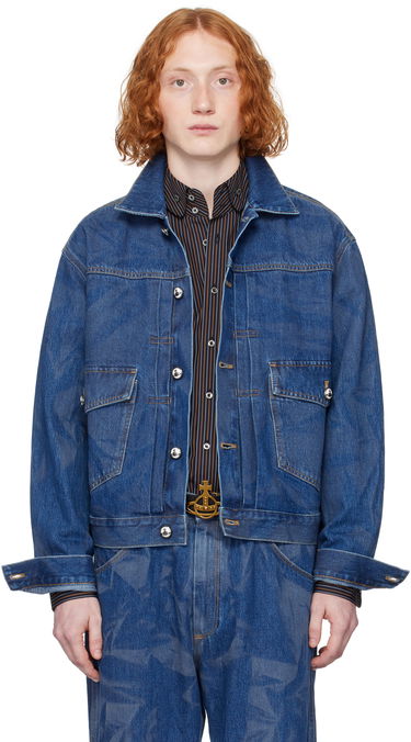 Bunda Vivienne Westwood Vivienne Westwood Marlene Denim Jacket Modrá | 2801000E-W014L-, 0