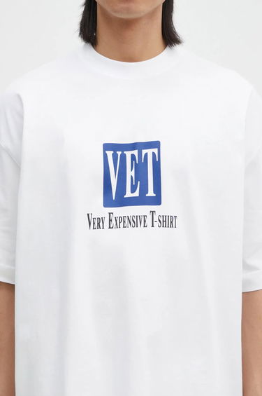 Tričko VETEMENTS 'VET' Cropped Boxy T-Shirt Biela | UA66TR685W, 3