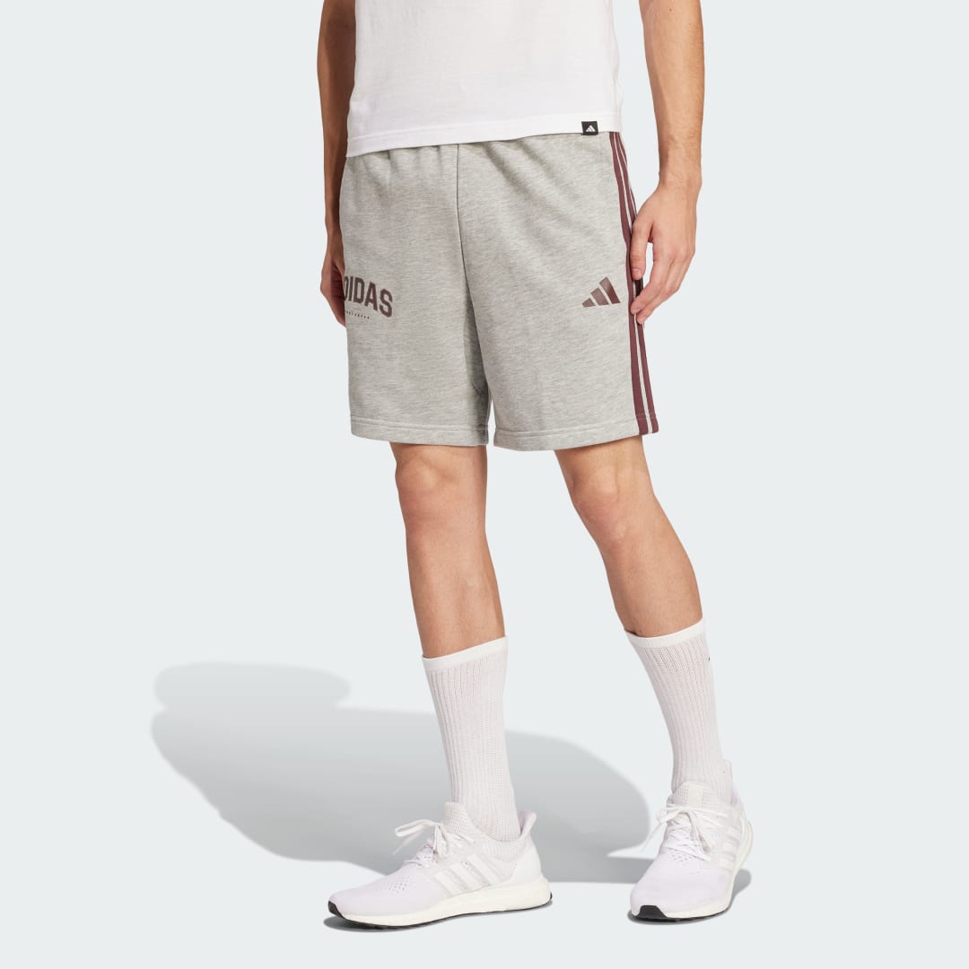 Šortky adidas Performance 3-Stripes Shorts Šedá | JM2484, 0
