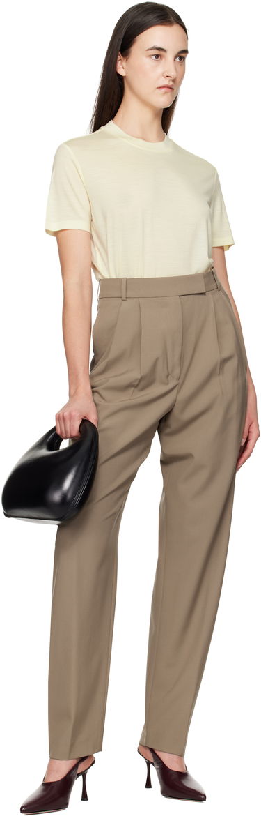 Nohavice Róhe Round-Leg Tailored Trousers Hnedá | 414-30-046, 3