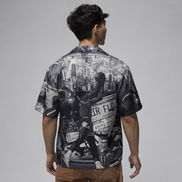 Košeľa Jordan Essentials Printed Camp Top Čierna | FV7311-133, 3