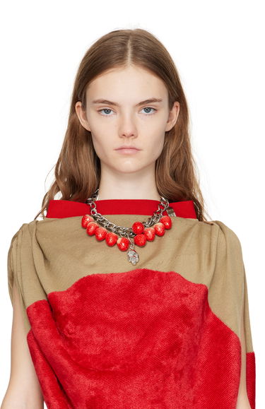 Náhrdelník Chopova Lowena Chopova Lowena Strawberry Piggy Chain Necklace Červená | 6598, 1