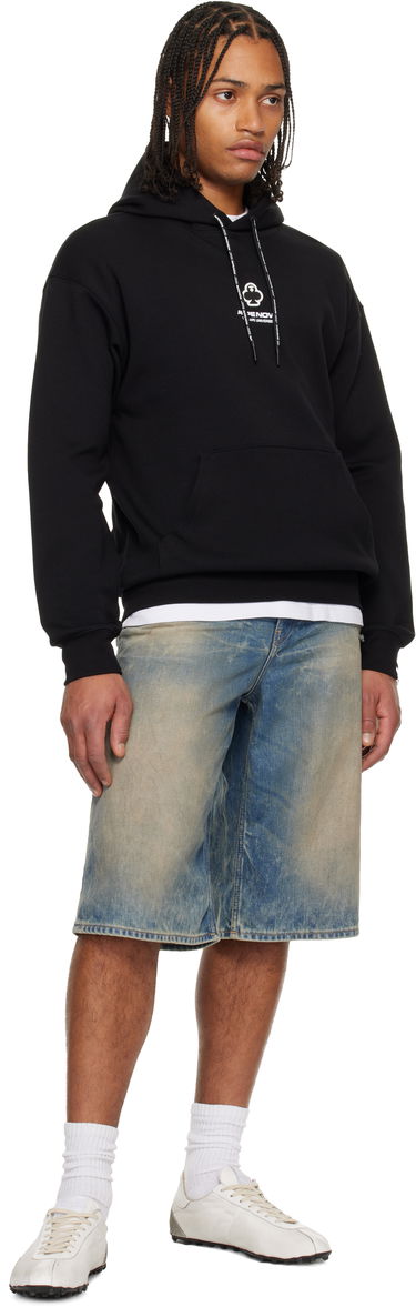 Mikina AAPE by A Bathing Ape 'AAPENOW' Clover Moonface Hoodie Čierna | AAPSWMC351XXPBKX, 3