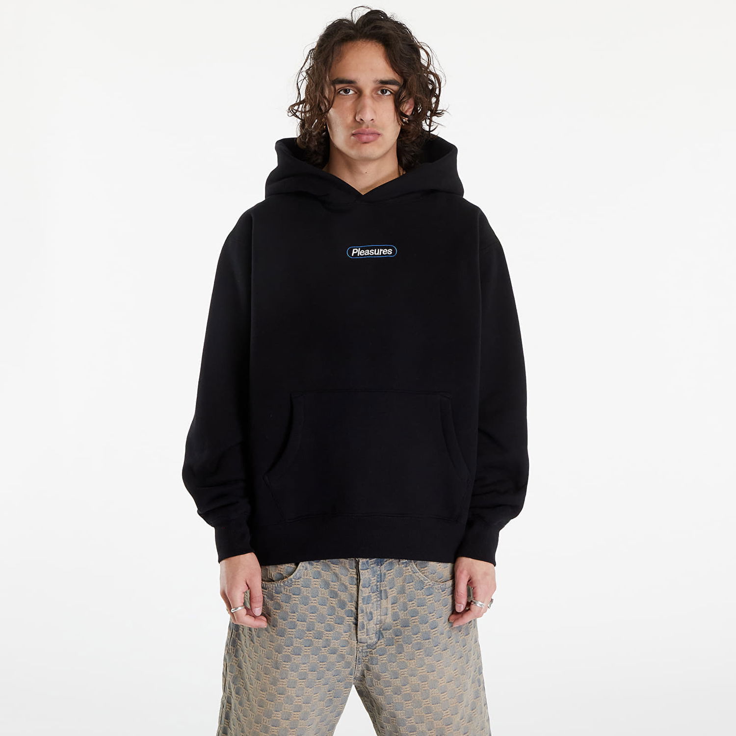 Mikina Pleasures Puzzle Hoodie Black Čierna | P24SU010 BLACK, 0