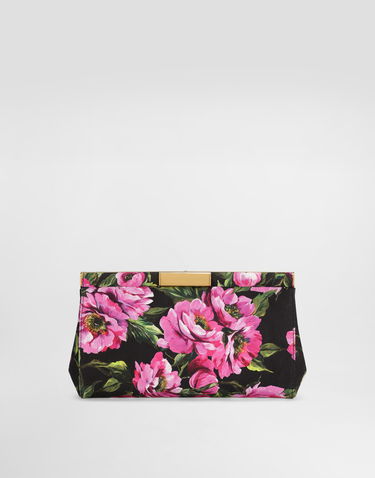 Kabelka Dolce & Gabbana Dolce & Gabbana Marlene Floral Print Clutch Čierna | BB7672A6N03HN5KR, 3