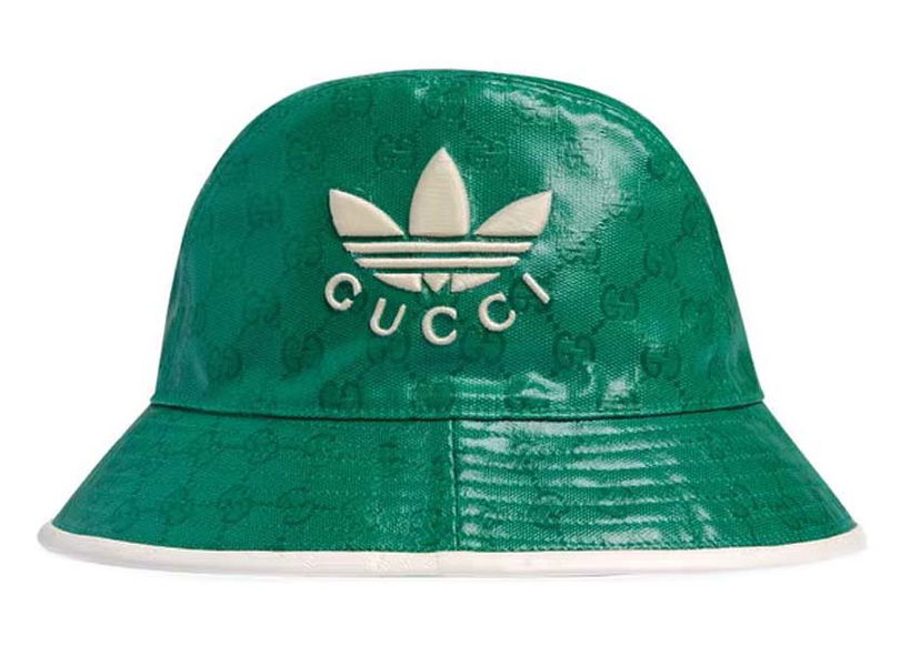 Klobúk Gucci adidas x GG Canvas Fedora Green Zelené | 728215 3HAN6 3777