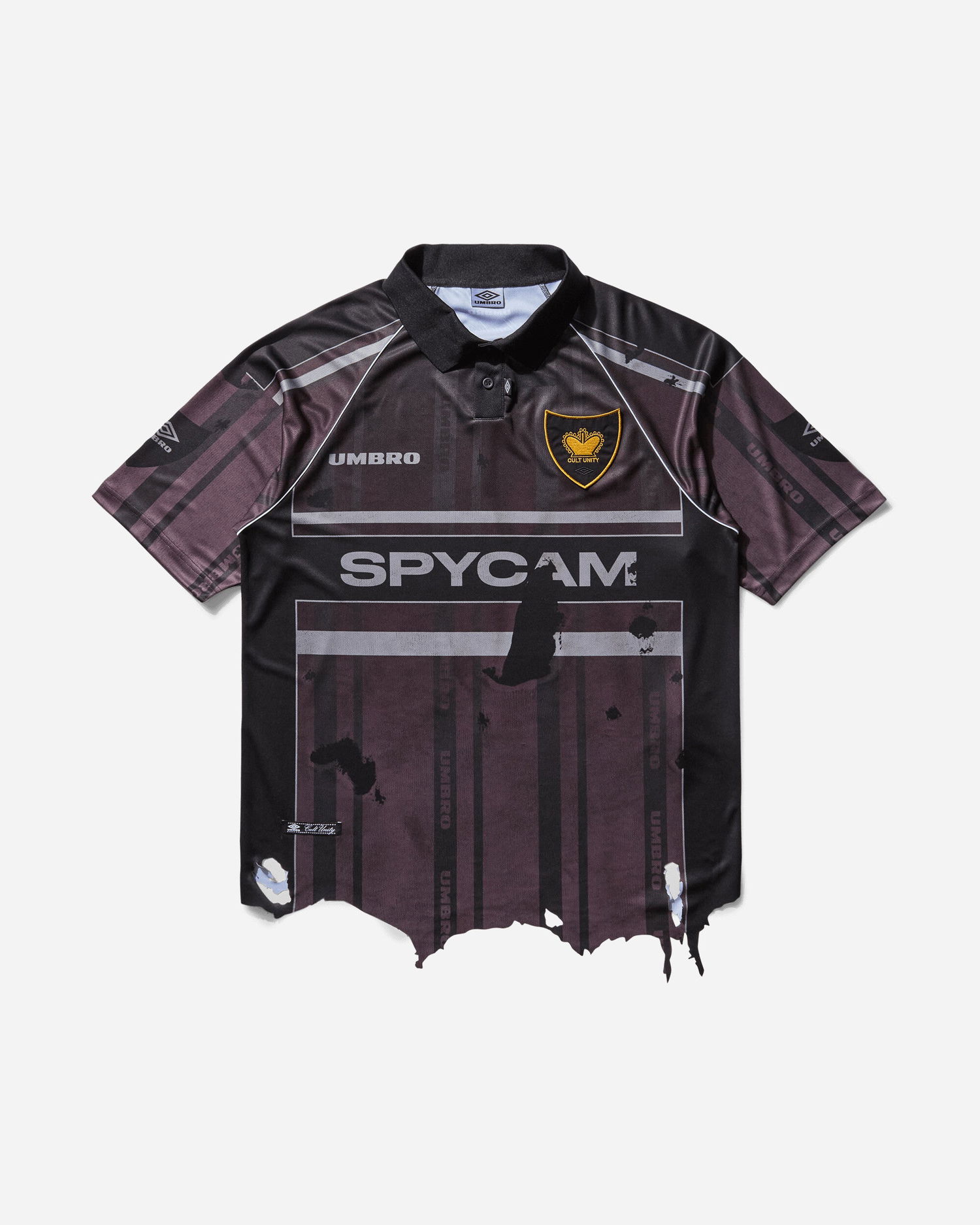 Polo tričko Umbro Distressed Spycam Polo Fialová | UBMW0355FA225 PLE0004, 1