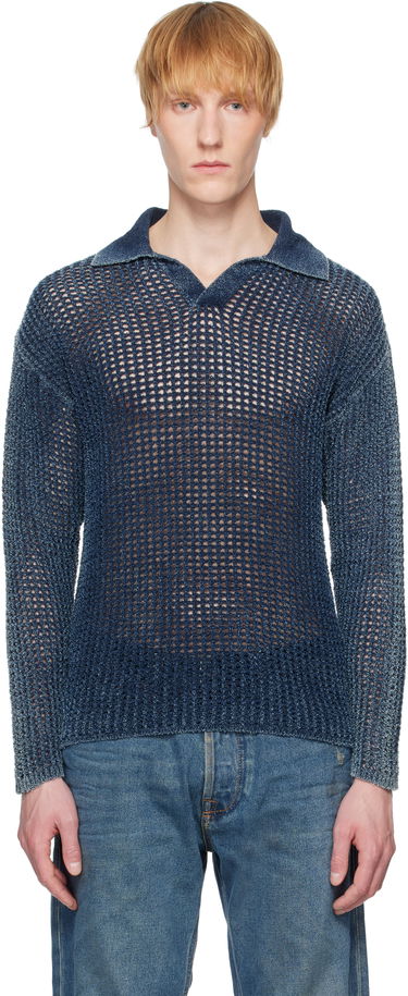 Sveter Diesel Diesel K-Squared Open Knit Polo Modrá | A17534-0CBDP-8AT, 0